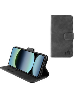 Lime Essential Magnet Book Stand Clip Wallet Grey 6.67" (Xiaomi Redmi Note 14S)