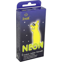 Amor Neon Προφυλακτικά με Λιπαντικό 6τμχ