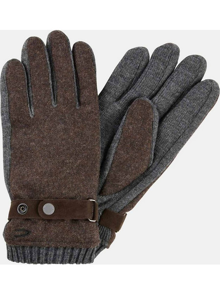 Camel Active ανδρικά πλεκτά γάντια με fleece επένδυση - C252-408290-6G29 Καφέ
