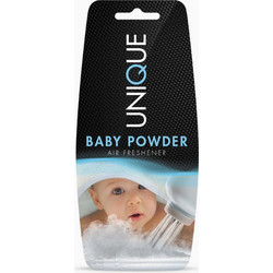 Αρωματικό Αυτοκινήτου Κρεμαστό BABY POWDER Unique Black από την UCARE(R) 1τμχ