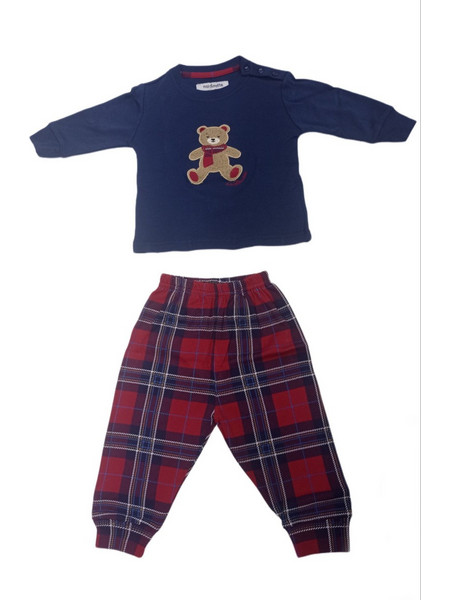 Bebe Πιτζάμα Noidinotte Bear Unisex - Μπλε