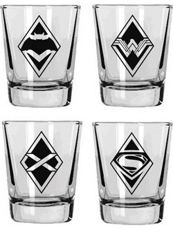 SD Toys Σετ Σφηνοπότηρα DC Universe - Batman Vs Superman 4τμχ MUG202247