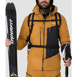 Salewa Ανδρικό Μπουφάν Χειμωνιάτικο Softshell Αδιάβροχο Καφέ 28728-7021