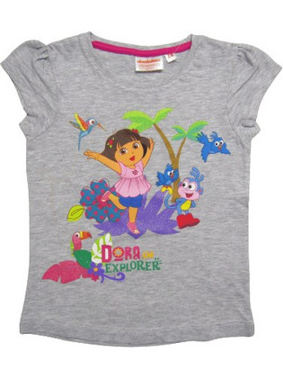 NICKELODEON ΠΑΙΔΙΚΟ T-SHIRT DORA EXPLORER 0557 - γκρι ΓΚΡΙ