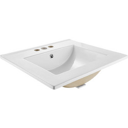 Vevor Ένθετος Νιπτήρας Μπάνιου Κεραμικός 51x46.5cm Λευκός JXPJXPTMAZBS6WHKT001V0