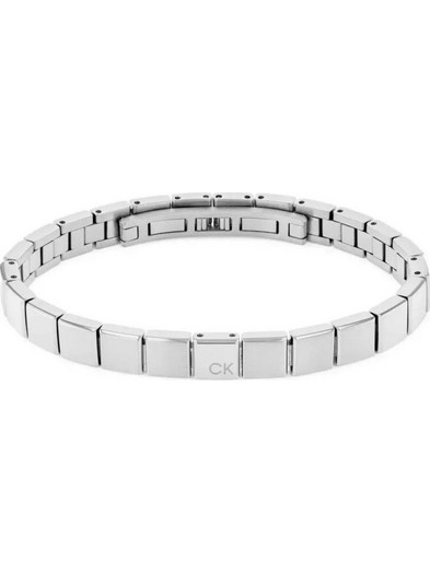 Calvin Klein Ανδρικό Βραχιόλι Χειροπέδα από Ατσάλι Ασημί 35000488