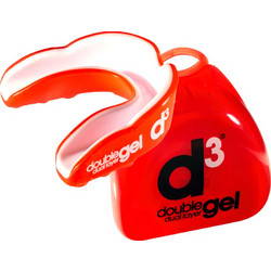 D3 Double Dual Layer Gel Mouthguard Μασελάκι Προστασίας Αθλητών (12+ Years Old) Πορτοκαλί