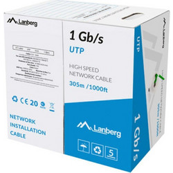 Lanberg U/UTP Cat.6 Καλώδιο Δικτύου Ethernet 305m Green LCU6-10CC-0305-G