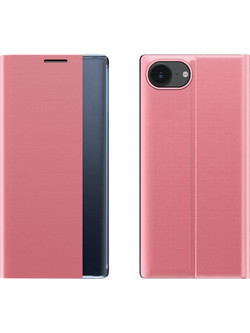 New Sleep Case with flap and stand for iPhone 16e / 17e - pink