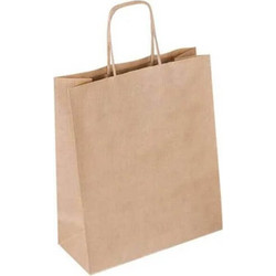 Σακούλα χάρτινη κραφτ με χερούλι 22x10x28cm