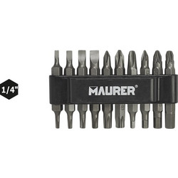 Σέτ 20 Τεμ Μύτες 1/4" cut-Phillips-Pozidriv-Torx-Robertson-hex 86174 Maurer