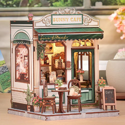 Cutebee Sunny Cafe 3D Book Nook DIY 233 Κομμάτια 20.3cm