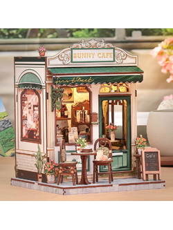 Cutebee Sunny Cafe 3D Book Nook DIY 233 Κομμάτια 20.3cm