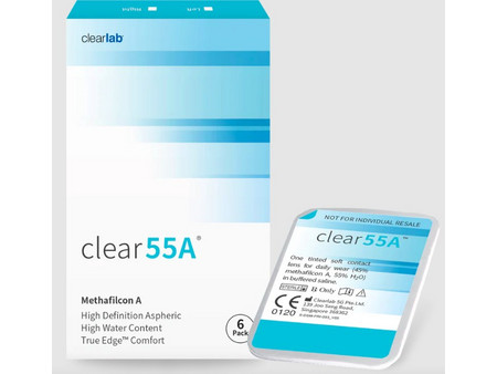 Clear55A Μηνιαίοι Φακοί 6 Pack