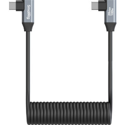 SmallRig 4793 - USB-C γωνία σε USB-C γωνία σπιράλ καλώδιο δεδομένων (35cm)