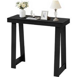 VEVOR Ξύλινη Κονσόλα 91.5 x 30.5 x 81 cm, Μαύρο BSXGZEKXDFDC2HZOH001V0