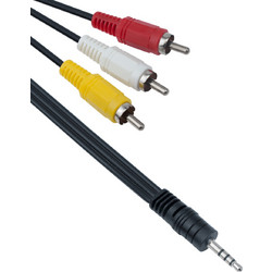 Καλώδιο Ήχου 3.5mm Μ / 3xRCA Μ / 1.5m - (18183)
