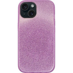 Vivid Glitter Shine Plastic Hard Case Apple iPhone 15 Purple