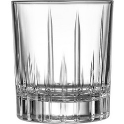 Ποτήρι Γυάλινο Σκαλιστό Χαμηλό 28cl φ8 2x8 9cm σειρά KALITA UNIGLASS Σετ 12 c503394
