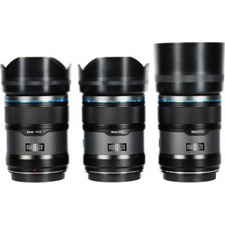 Sirui Sniper f/1.2 Autofocus 3-Lens Kit 23mm, 56mm, 33mm (Sony E, Black)