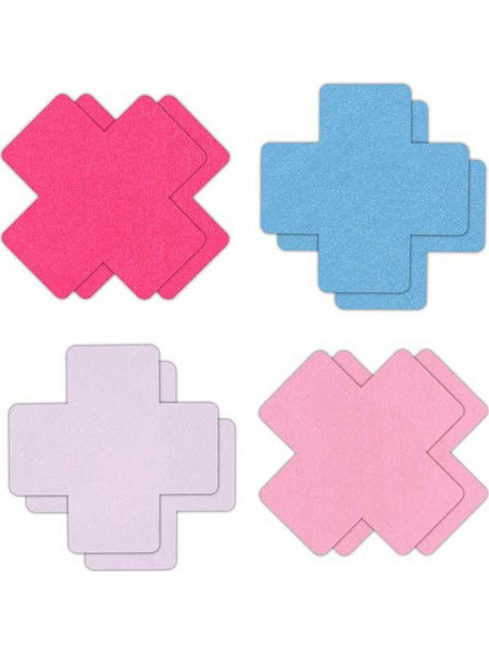 Cross 4 Colors A (4 Pairs) Pretty Pasties NS Novelties