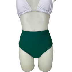 Γυναικείο Ψηλόμεσο Corset Μπικίνι Σλιπ σε Πράσινο χρώμα Πράσινο
