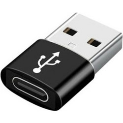 CABLEXPERT USB AM TO TYPE-C FEMALE ADAPTER BLACK
