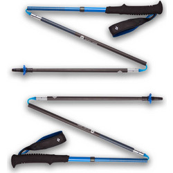 Black Diamond BD112554 Σπαστό Μπατόν Τρεξίματος Distance Carbon Z 2τμχ. Μπλέ-Μαύρο 110cm