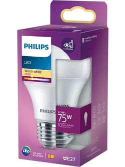 Philips Λαμπτήρας Ε27 9,5W 2700K 1055lm