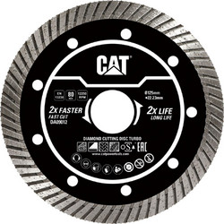 CAT Δίσκος κοπής διαμαντέ turbo 125x22.23x2.4mm DA09012