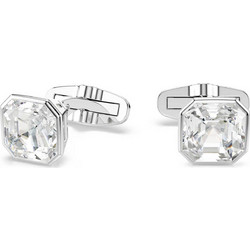 Swarovski ανδρικά μανικετόκουμπα οκταγωνική κοπή, λευκά, επιμετάλλωση ροδίου Millenia - 5733306
