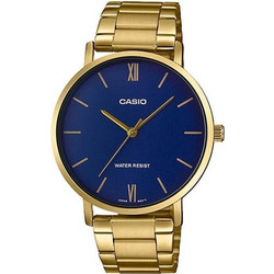 Casio Standard Ανδρικό Ρολόι με Χρυσό Μεταλλικό Μπρασελέ MTP-VT01G-2BUDF