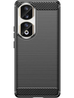 Carbon Case for Honor 90 Pro - black