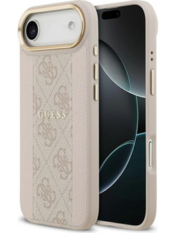 Guess 4G Stripe MagSafe Back Cover Pink (iPhone 17 Air / Air)