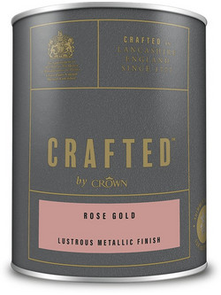 Crown Crafted lustrous metallic Rose Gold, μεταλλικό χρώμα 125ml