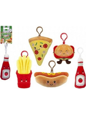 Μπρελόκ Λούτρινο Foodies Fast Food 12cm 5 Σχέδια - 1 τμχ (13375371)