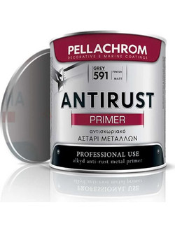 Pellachrom Antirust Ακρυλικό Αντισκωριακό Αστάρι N.591 Grey 0.375lt