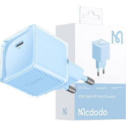 Mcdodo CH-3772 Φορτιστής Χωρίς Καλώδιο με Θύρα USB-C 20W Power Delivery Blue