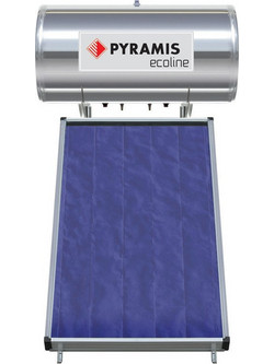 Pyramis Ηλιακός Θερμοσίφωνας 120lt 2m² Glass Διπλής Ενέργειας