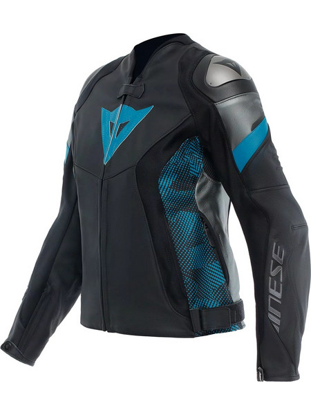 Dainese Avro 5 Leather Lady Black Teal Anthracite