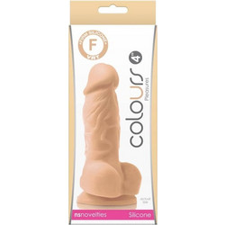 NS Novelties Colours Pleasures Ρεαλιστικό Dildo με Βεντούζα & Όρχεις 10cm Flesh