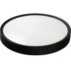 Arte Illumina Πλαφονιέρα LED 18W 1100Lm Φ330mm 3CCT 3000-4000-6500K Μαύρο MOONLIGHT (144-51018)