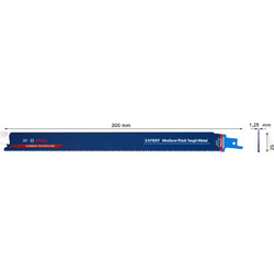 BOSCH ΛΑΜΑ ΣΠΑΘΟΣΕΓΑΣ EXPERT MEDIUM THICK TOUGH METAL S 1255 HHM (1 ΤΕΜ.) 2608900377