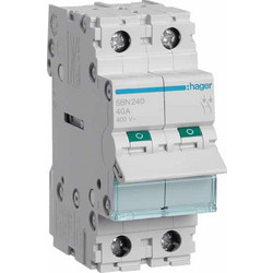 HAGER ΡΑΓΟΔΙΑΚΟΠΤΗΣ 2P 40Α (SBN240)