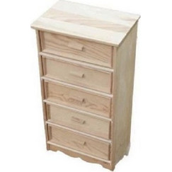 Ξύλινο Κουτί με 5 Συρτάρια 19x12.8x37cm SDS-1126