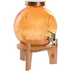 ΔΙΑΝΕΜΗΤΗΣ ΝΕΡΟΥ HOME ESPRIT ΠΟΡΤΟΚΑΛΙ BAMBOO ΚΡΥΣΤΑΛΛΙΝΟ 5L 24 x 17,5 x 24 cm 1TEM