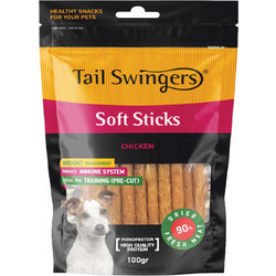 Pet Interest Tail Swingers Soft Sticks Chicken 100gr