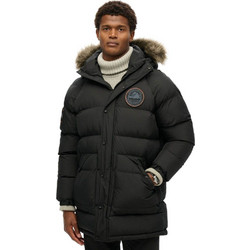 Superdry Ovin Everest Longline Baffled Ανδρικό Μπουφάν Χειμωνιάτικο Puffer Μαύρο M5011932A-12A