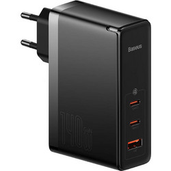 Baseus CCGP100201 Φορτιστής Χωρίς Καλώδιο με Θύρα USB-A & 2 Θύρες USB-C 140W Power Delivery Black
