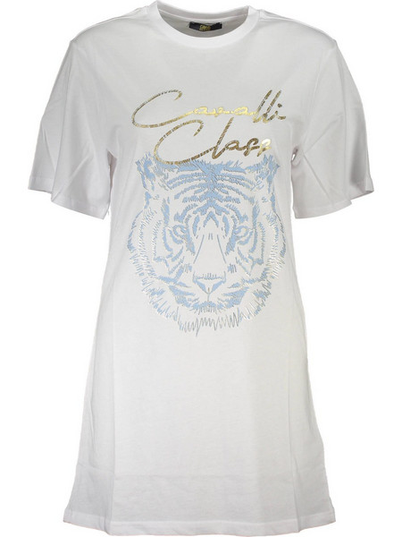 Cavalli Class Short Sleeve T-shirt Women White QXT10EJD060_604F8D6-ANCO0005